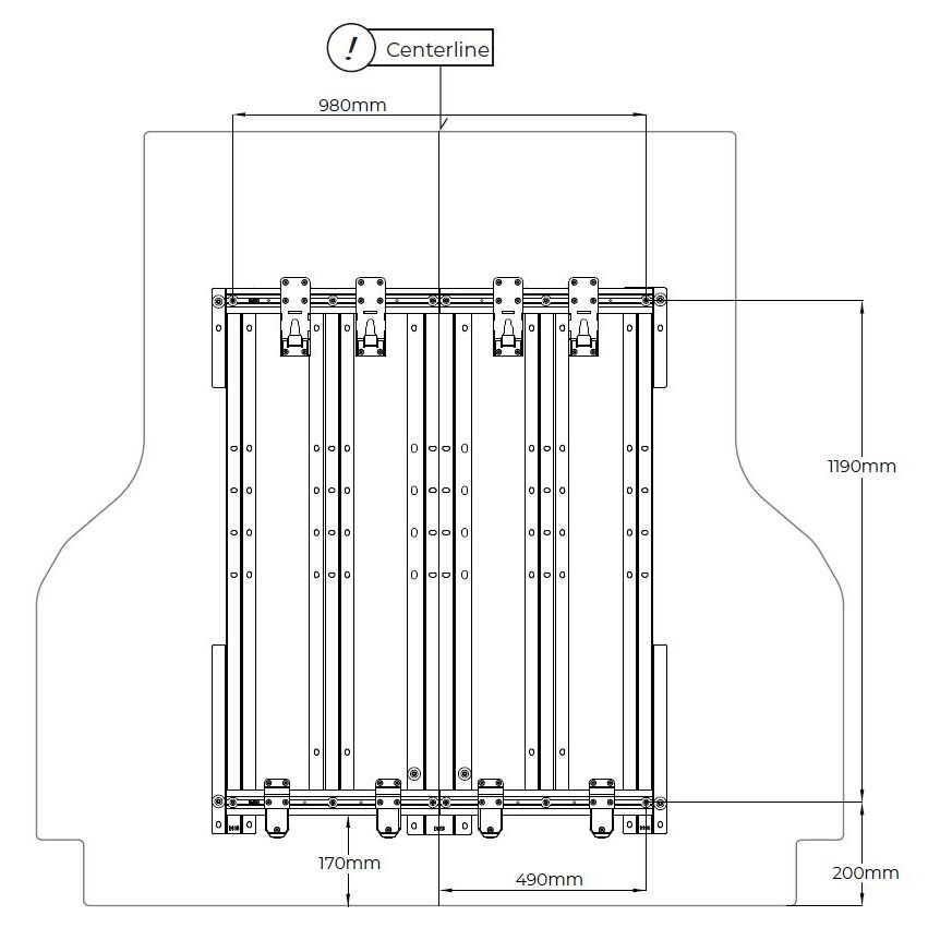 Mounting Platform Kit, 1400 Type MC
