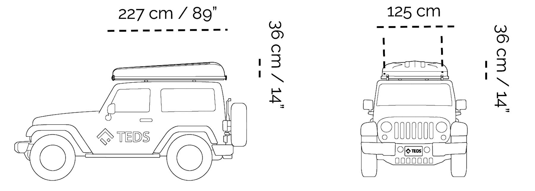 TEDS TEDPoP Dimensions Closed