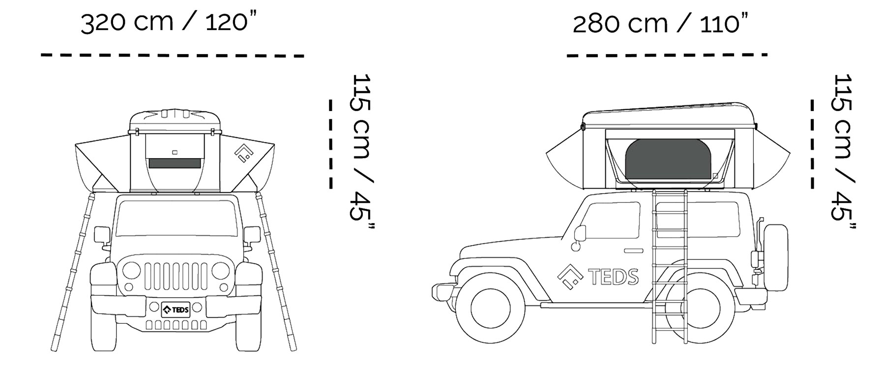 TEDS TEDPoP Dimensions Open